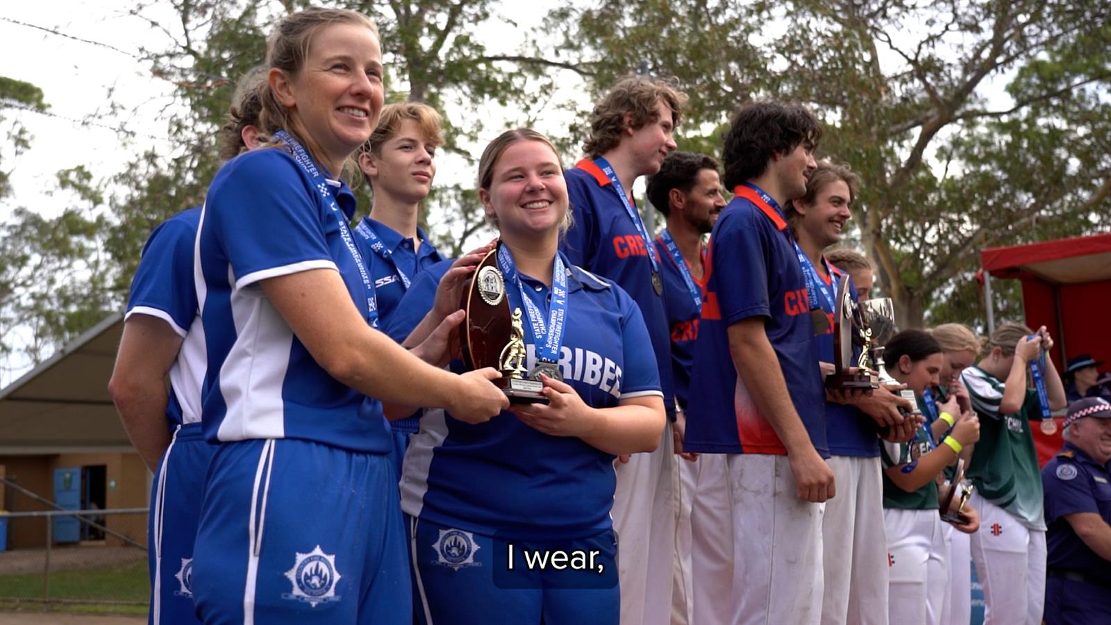 Christina and Alannah and their team at the awards presentation.
